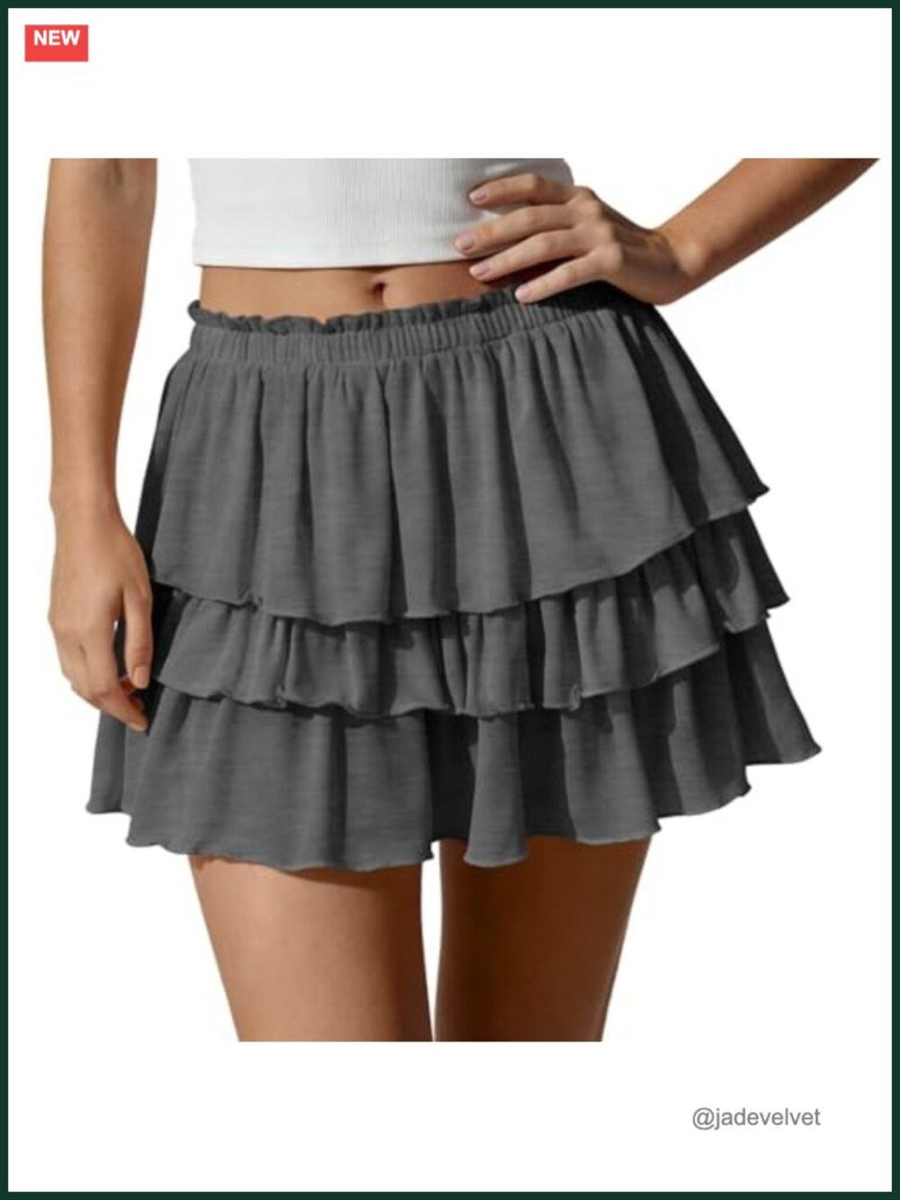 Flowy Ruffle Tiered Mini Skort High Waisted Boho Tennis Casual Skirt